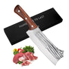 Kegani Meat Cleaver Knife  - High Carbon Steel Butcher Knife For Meat Cutting, Bone Cutting