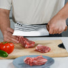 Kegani Meat Cleaver Knife  - High Carbon Steel Butcher Knife For Meat Cutting, Bone Cutting