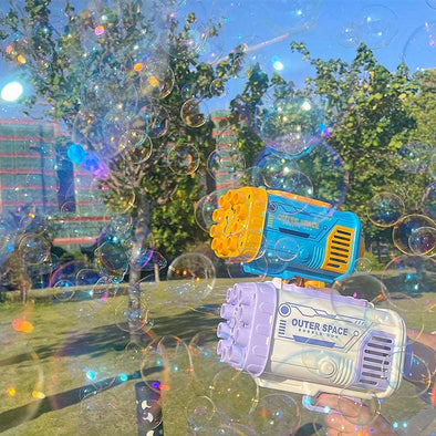 Bubble Gun Rocket 69 Holes Soap Machine - Diinina Home