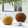 Round Velvet Soft Ball Sofa Pillow On Bay Window Bed